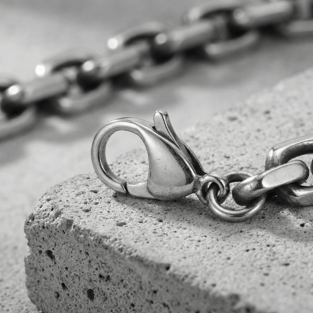 Bracelet Gourmette Homme Argent Maille Forçat