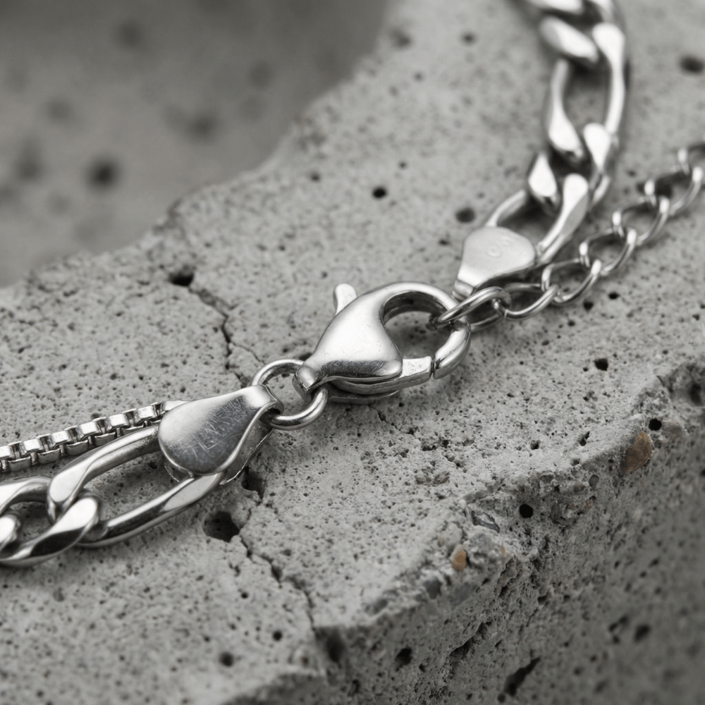 Gourmette Fine Homme Bracelet Double Chaîne
