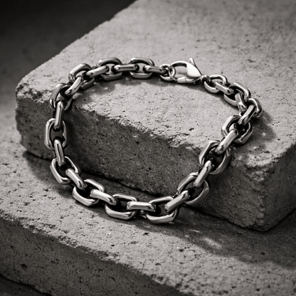 Bracelet Gourmette Homme Argent Maille Forçat