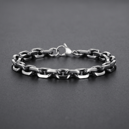Bracelet Gourmette Homme Argent Maille Forçat