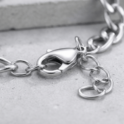 Gourmette Homme Argent Prénoms Gravés Personnalisable