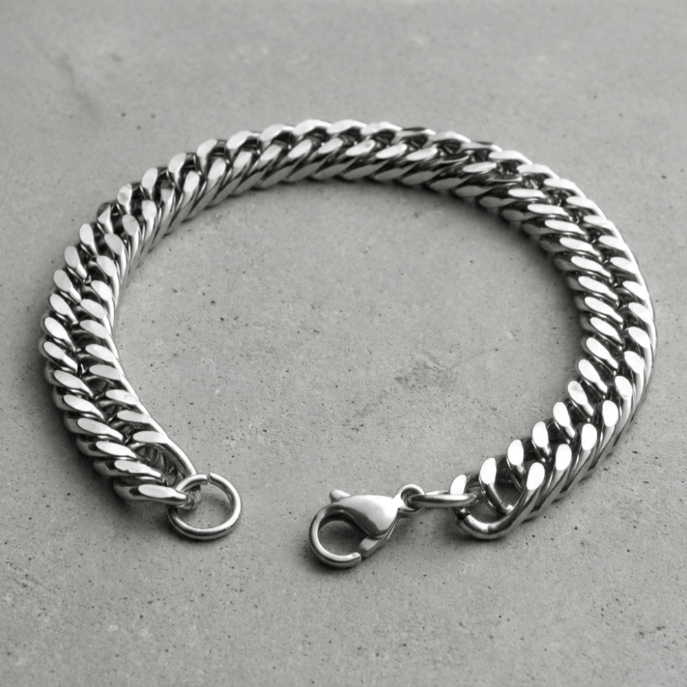 Chaîne Gourmette Homme Argent Maille Double
