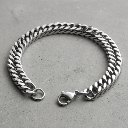 Chaîne Gourmette Homme Argent Maille Double