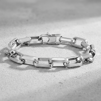 Bracelet Gourmette Homme Gros Maillons en Acier