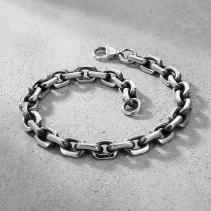 Bracelet Gourmette Homme Argent Maille Forçat
