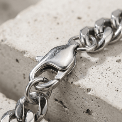 Bracelet Gourmette Homme Chaîne Maille Acier Inoxydable