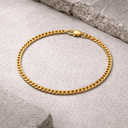 Bracelet Gourmette Homme Chaîne Maille Acier Inoxydable