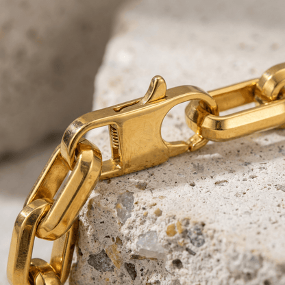 Bracelet Gourmette Homme Gros Maillons en Acier