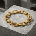 Bracelet Gourmette Homme Gros Maillons en Acier