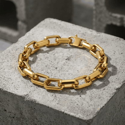 Bracelet Gourmette Homme Gros Maillons en Acier