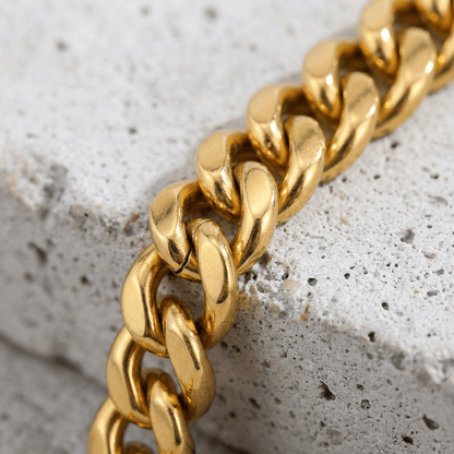 Bracelet Gourmette Homme Chaîne Maille Acier Inoxydable