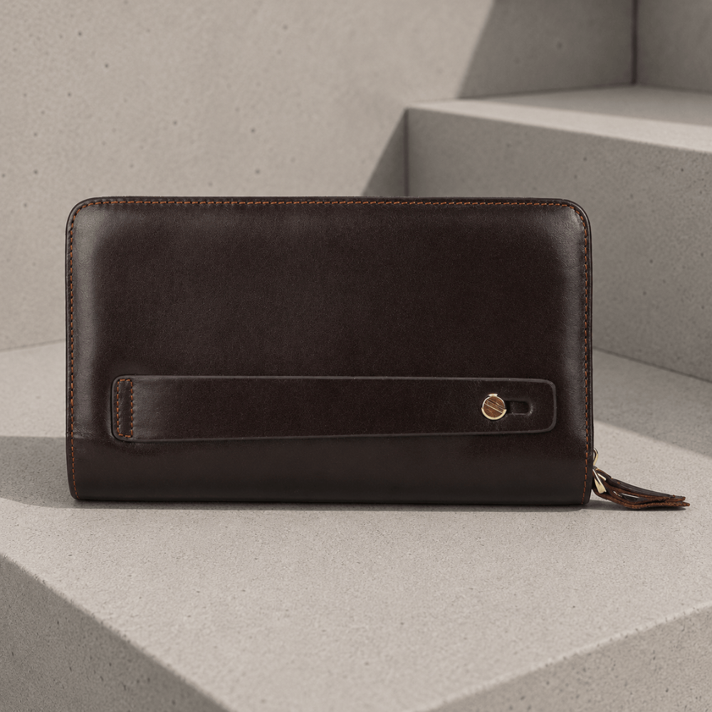 Grand Portefeuille Homme Cuir Véritable Personnalisé