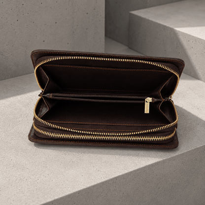 Grand Portefeuille Homme Cuir Véritable Personnalisé