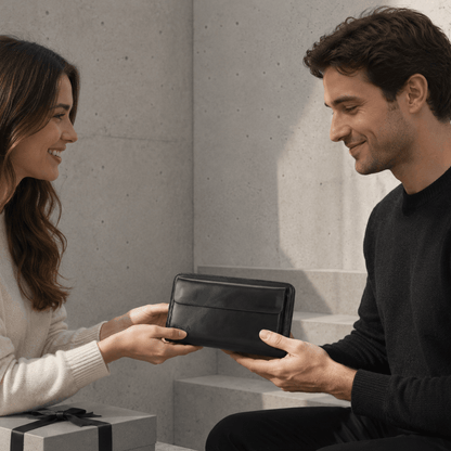 Grand Portefeuille Homme Cuir Véritable Personnalisé