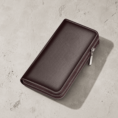 Grand Portefeuille Zippé Homme Grande Capacité