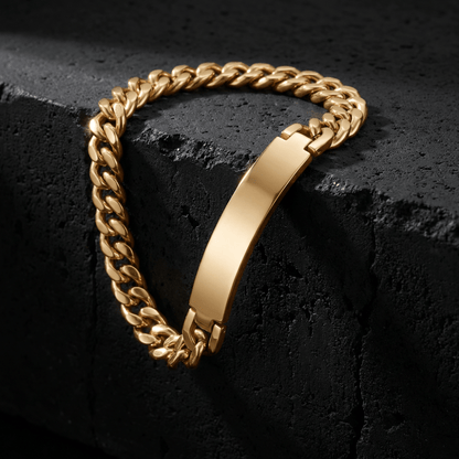 Gourmette Homme à Graver Prénom Bracelet Acier Inoxydable