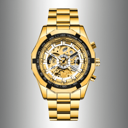 Montre Squelette Automatique Or