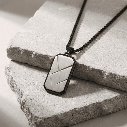 Collier Pendentif Homme Luxe Acier Inoxydable