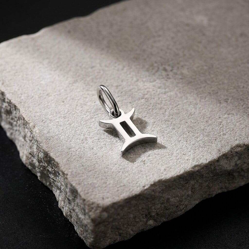 Pendentif Signe Astrologique Homme Argent Breloque
