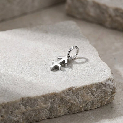 Pendentif Signe Astrologique Homme Argent Breloque