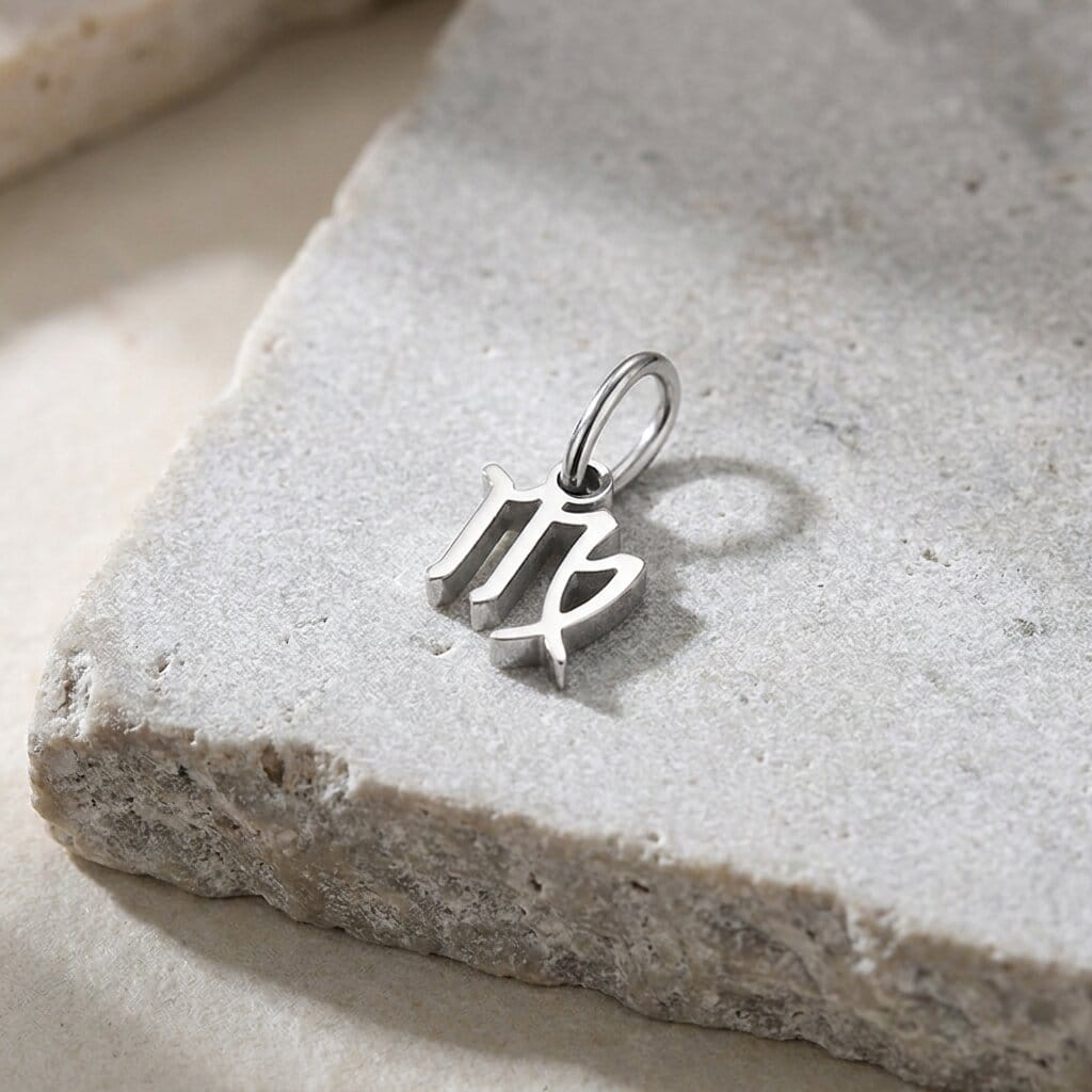 Pendentif Signe Astrologique Homme Argent Breloque