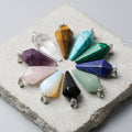 Pendentif Pierre Naturelle Homme Pointe