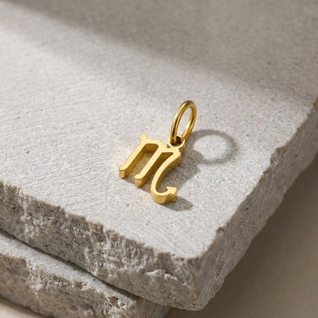 Pendentif Signe Astrologique Homme Or Breloque
