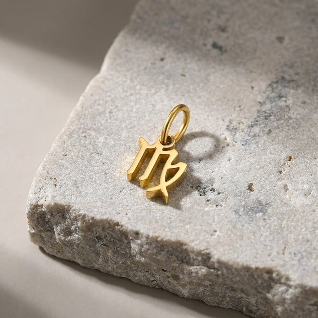 Pendentif Signe Astrologique Homme Or Breloque