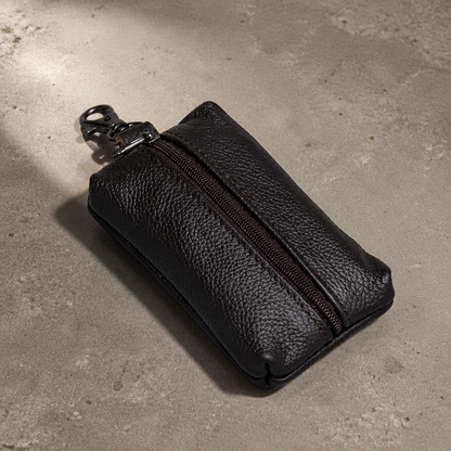 Petit Porte-Monnaie Homme Zippé Porte-Clés Compact