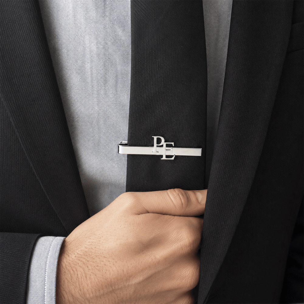 Pince à Cravate Personnalisée Homme Luxe Acier
