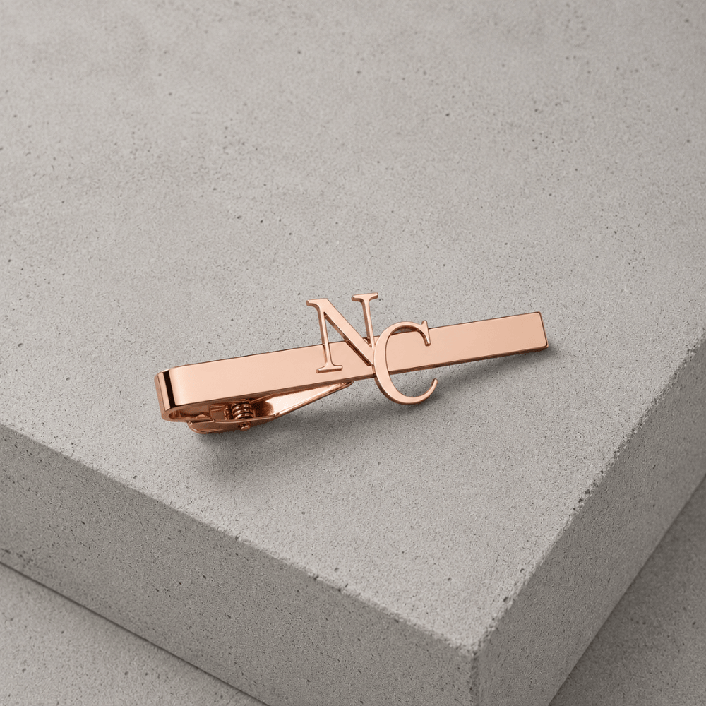 Pince à Cravate Personnalisée Homme Luxe Acier