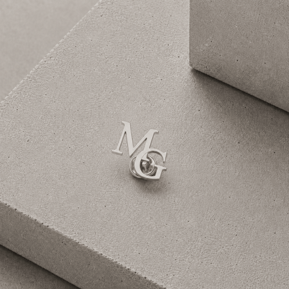 Pins Personnalisé Homme Métal Gravé Initiales