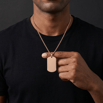 Collier Plaque Militaire Personnalisable Homme