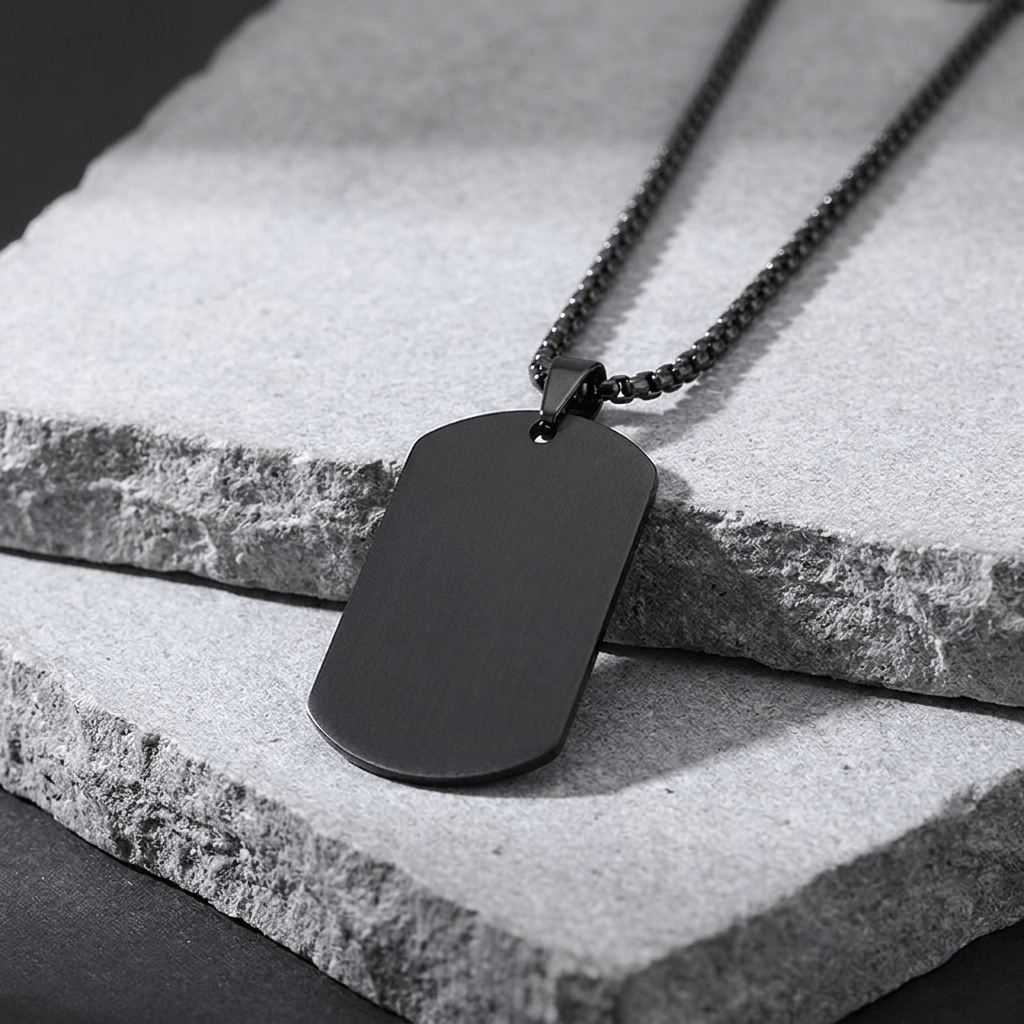 Collier Plaque Militaire Personnalisable Homme