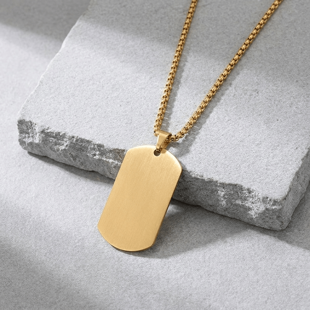 Collier Plaque Militaire Personnalisable Homme