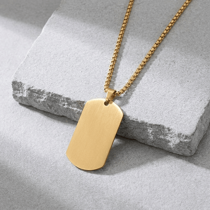 Collier Plaque Militaire Personnalisable Homme