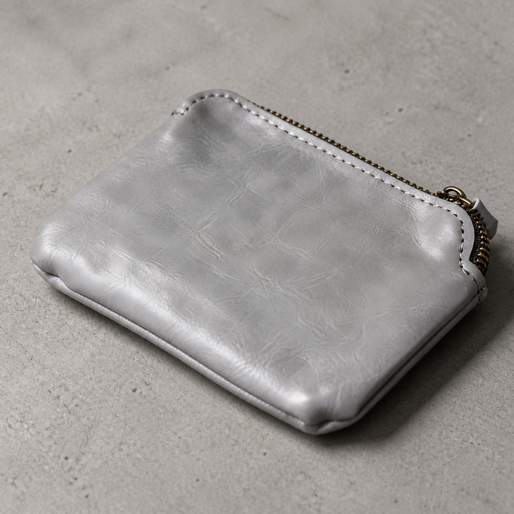 Pochette Porte-Monnaie Homme Zippée Compacte