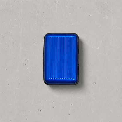 Porte-Cartes Homme Aluminium Compact à Soufflet