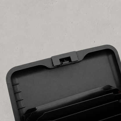 Porte-Cartes Homme Aluminium Compact à Soufflet