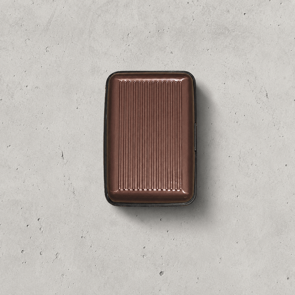 Porte-Cartes Homme Aluminium Compact à Soufflet