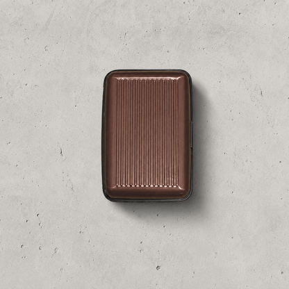 Porte-Cartes Homme Aluminium Compact à Soufflet