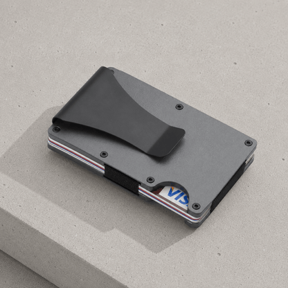 Porte-Cartes Homme Aluminium RFID Pince à Billets