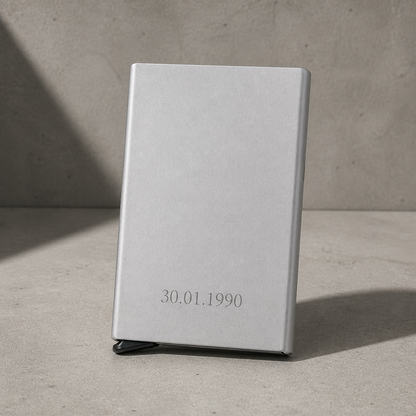 Porte-Cartes Homme Aluminium RFID Personnalisé