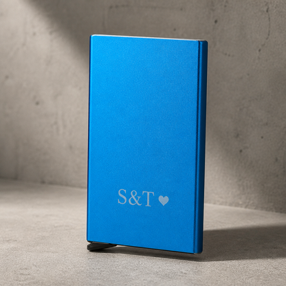 Porte-Cartes Homme Aluminium RFID Personnalisé