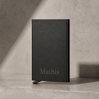Porte-Cartes Homme Aluminium RFID Personnalisé