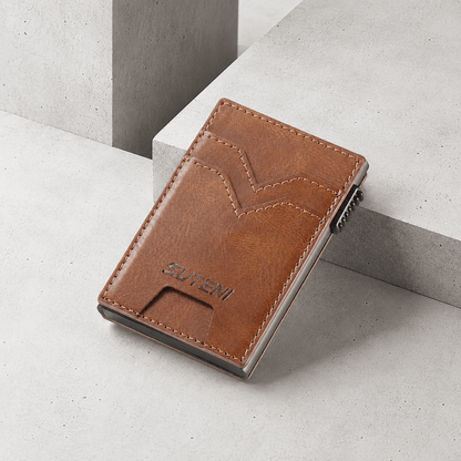Porte-Cartes Homme Coulissant Pop-Up Slim Compact