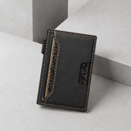 Porte-Cartes Homme Coulissant Pop-Up Slim Compact