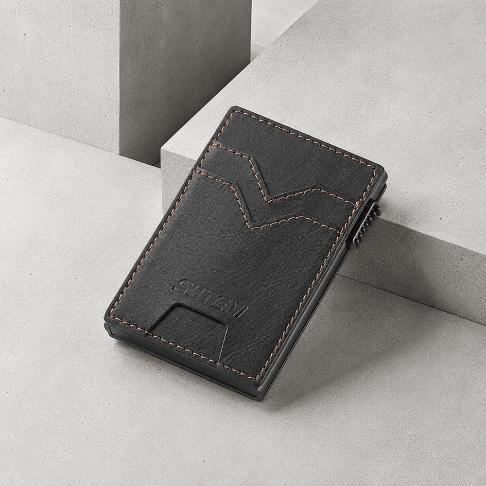 Porte-Cartes Homme Coulissant Pop-Up Slim Compact