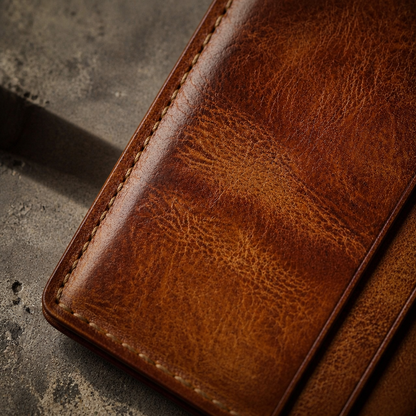 Porte-Cartes Homme Cuir Véritable Personnalisé à Graver