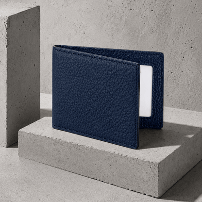 Porte-Cartes Homme Cuir Fin à Fenêtre Transparente